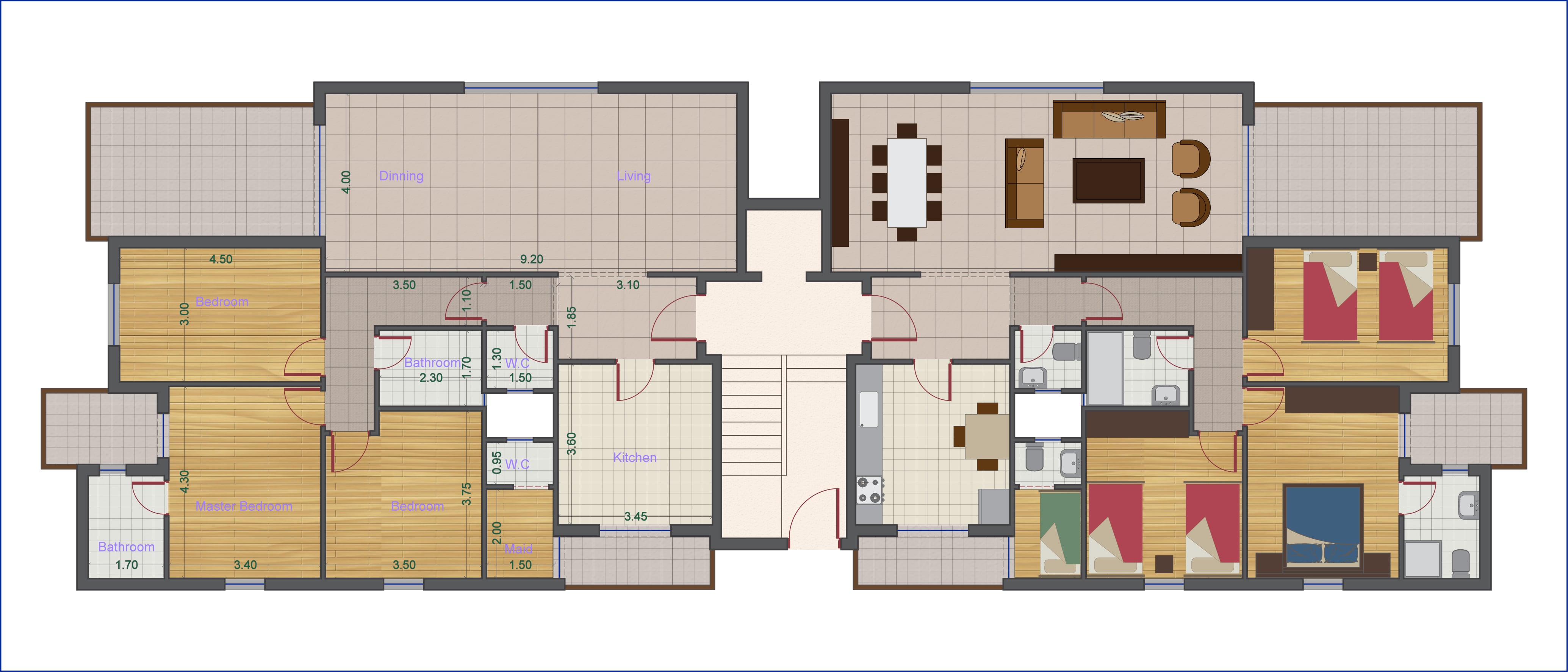 Ground Floor Plan Block C